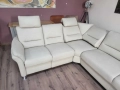 ПРОМОЦИЯ!Светло кремав ъглов диван от плат Dakar с ел.релакс механизъм, снимка 7