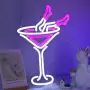 LED неонов надпис за стена/бар „Коктейл“ с димиране (USB захранване), снимка 2