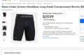Under Armour HeatGear Long Compression Shorts, снимка 11