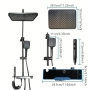 Луксозна Душ система с термостатен смесител 4 функции бутони функция дъжд, снимка 3