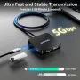 USB C Хъб два порта 4K/60Hz HDMI, 100W PD, USB C 3.0, 2*USB A 3.0, снимка 6