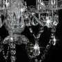 vidaXL Полилей с кристали, сребрист, кръгъл, 5 х Е14, снимка 6