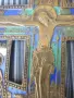 24см Царска Русия/стар православен руски кръст-разпятие/бронзова икона с емайл, снимка 3