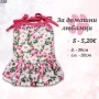 Рокли за кучета и котки. Дрехи за кучета. Розова рокля за куче. Рокля за малко куче. Кучешки рокли, снимка 1