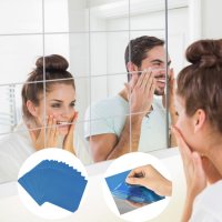 3846 Огледален панел за стена - самозалепващ се , снимка 2 - Други стоки за дома - 39890352