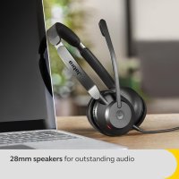 Jabra Evolve2 30 SE Кабелни шумопотискащи стерео слушалки с 2 микрофона, снимка 5 - Слушалки и портативни колонки - 44385215