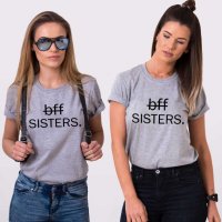 Комплект тениски за приятелки на промо цена BFF Sisters, снимка 3 - Тениски - 29124566