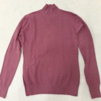 Лилаво полуполо AMOUR & BEAUTE , мека комфортна материя , високо качествено фино плетиво, снимка 2 - Блузи с дълъг ръкав и пуловери - 37455659