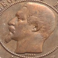 Рядка монета 10 сантима 1853г. Франция Наполеон трети за КОЛЕКЦИЯ 30208, снимка 7 - Нумизматика и бонистика - 42683185