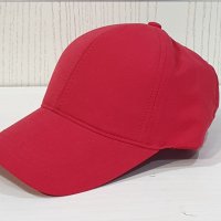 Нова изчистена шапка с козирка в червен цвят, микрофибър, снимка 2 - Шапки - 37505726