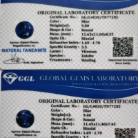 Сертифицирани танзанити, снимка 3 - Други ценни предмети - 44679875
