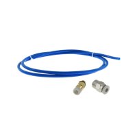 Комплект тефлонова гъвкава тръба 1m - 4mm/2mm PTFE и пневматични конектори за 1.75mm филамент до 280, снимка 1 - Консумативи за принтери - 44179716