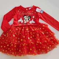 Коледна рокля Мини Маус 9-12 месеца - НОВА, снимка 6 - Бебешки рокли - 30635936