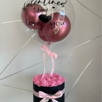 Балон с послание в кутия с рози- подарък за Свети Валентин , снимка 6 - Други стоки за дома - 33221506