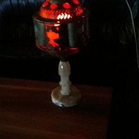 Ретро  месинг  лампа, снимка 4 - Колекции - 40131363