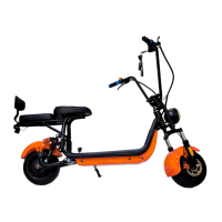 Електрически скутер mini Harley с двойна седалка 1200W - Orange, снимка 5 - Мотоциклети и мототехника - 44651400