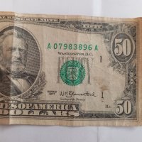 Колекционерска банкнота 50 Американски долара USA 1977 г., снимка 3 - Нумизматика и бонистика - 42833031