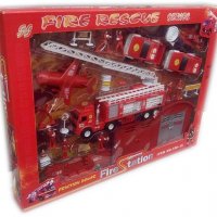 Пожарна, детска играчка комплект с много части, снимка 1 - Коли, камиони, мотори, писти - 37885435
