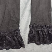 Черни чорапи М/Л размер за жартиери с дантела и ластик (без силикон), снимка 4 - Бельо - 38267568