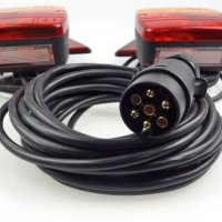  Комплект стопове за ремаркета,каравани,бусове Amio закрепване с магнит, букса и кабели, снимка 4 - Аксесоари и консумативи - 38558687