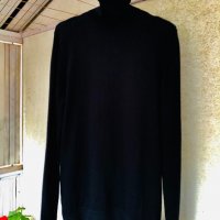 Много тънко черно памучно поло унисекс, снимка 5 - Блузи с дълъг ръкав и пуловери - 31292583