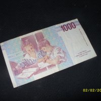 1000 лири Италия 1990 г, снимка 2 - Нумизматика и бонистика - 31861192