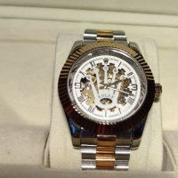 Дамски луксозен часовник Rolex Crown Skeleton , снимка 3 - Дамски - 37047692