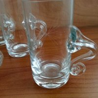 Ретро стъклени чаши  чашки юзчета , снимка 6 - Антикварни и старинни предмети - 29631124