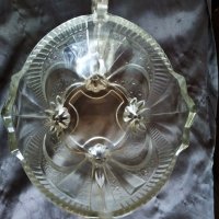 кристална купа арт деко, снимка 3 - Антикварни и старинни предмети - 29638708