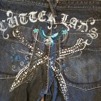 Vintage Retro Ultra Rare ARTFUL DODGER CUTTER LADS CREW Denim Jeans, снимка 5 - Дънки - 35643671