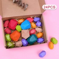 3607 Игра за баланс с цветни камъчета, снимка 3 - Други - 36765906
