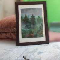 Авторска картина - Миниатюра - "Мъгла", снимка 1 - Картини - 42055941