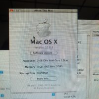 Apple iMac A1224 All-In-One PC MAC OS X Version 10.6.8 В отлично техничеслко и визуално състояние. В, снимка 3 - За дома - 32117210