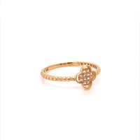 Златен дамски пръстен 1,25гр. размер:56 14кр. проба:585 модел:20154-6, снимка 3 - Пръстени - 42619241
