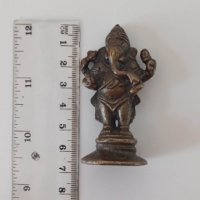 Антична месингова статуетка на бог Ганеша, снимка 2 - Антикварни и старинни предмети - 40600613