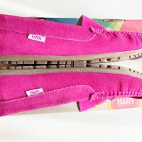 Страхотни велурени обувки UMI номер EUR 33, UK 1, US 1.5 цвят Fuschia, снимка 3 - Детски обувки - 35030989