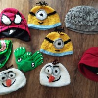 Зимни шапки- Динозавър, снимка 1 - Шапки, шалове и ръкавици - 24237040