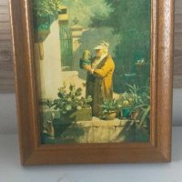 Картина в дървена рамка 37х24, снимка 4 - Антикварни и старинни предмети - 42323050