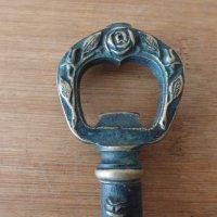 Немски тирбушон отварачка Ключ бронз, снимка 4 - Антикварни и старинни предмети - 39355400