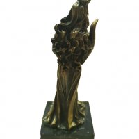 Статуетка Ahelos, Богиня Тихи, Метална, Черна оскидация, 13 см, снимка 3 - Арт сувенири - 38081771