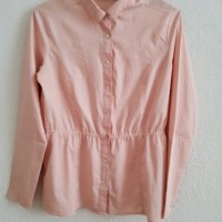 Розова риза с дълги ръкави, снимка 4 - Ризи - 37895689