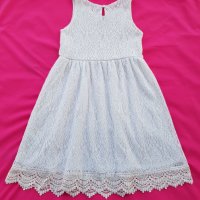 Детска бяла рокля H&M 6-8 години, снимка 5 - Детски рокли и поли - 37498347