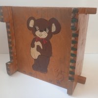 Стара дървена ръчно рисувана кутия, снимка 1 - Колекции - 42924972