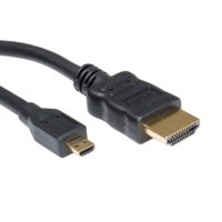 Кабел HDMI-Micro HDMI 2м Roline 11.99.5581 HDMI-M to Micro HDMI-M High Speed with Ethernet, снимка 1 - Кабели и адаптери - 31398353