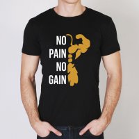 Тениска No Pain No Gain Мъжки и детски модели, снимка 2 - Тениски - 31091203