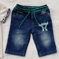 Тениска с якичка H&M и дънкови панталонки 3-4 години, снимка 3 - Детски комплекти - 36541399