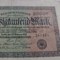 Райх банкнота - Германия - 20 000марки / 1923 година - 17992, снимка 4 - Нумизматика и бонистика - 31024601