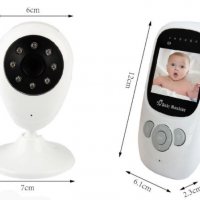 2.4 инчов 2.4Ghz безжичен цифров видео бебефон за нощно виждане инфрачервен LED бебешка камера, снимка 3 - Бебефони - 33758076