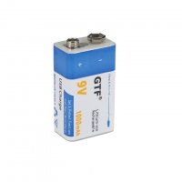 ANIMABG Литиево-йонна акумулаторна батерия, 9V, Micro USB, 1 брой, снимка 4 - Друга електроника - 37765143
