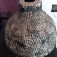 Ретро ваза релефна, снимка 2 - Вази - 36922922